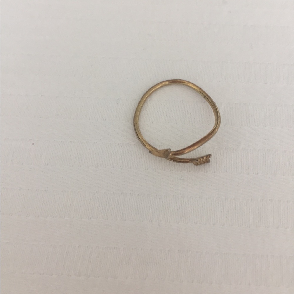 Gold Arrow Open Ring - Picture 3 of 4
